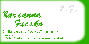 marianna fucsko business card